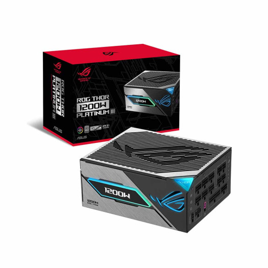 ASUS ROG Thor 1200W Platinum III Fully Modular Power Supply, 80 PLUS Platinum Efficiency, Active PFC, ATX 3.1 Standard, Cybenetics Lambda A++ Certification | 90YE00V2-B0NA00